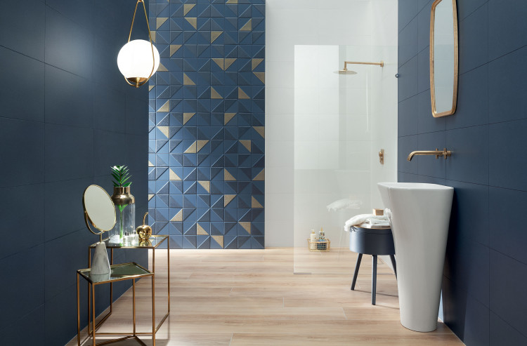 Настенная плитка Tubadzin Reflection Navy 29,8x59,8 см