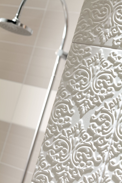 Настенный декор Delice white STR 223 x 448 mm