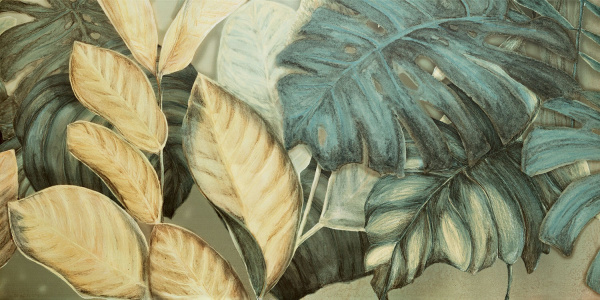 Универсальный декор (из керамогранита) Tubadzin Alabaster 1 Shine leaves A 119,8x59,8 см