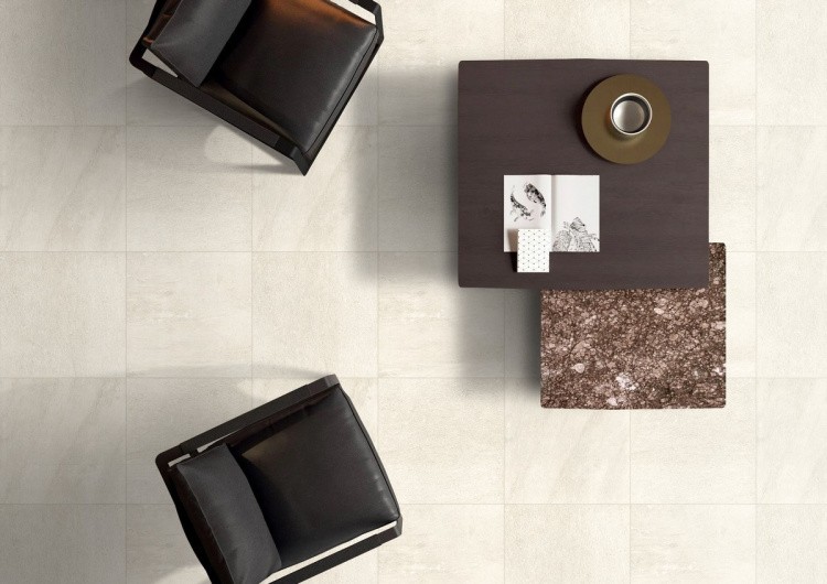 Утолщенный керамогранит Ennface Quartzite White 60x60 см