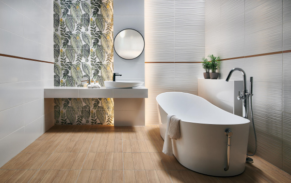 Настенная плитка Arte Perlina white 30.8x60.8 см