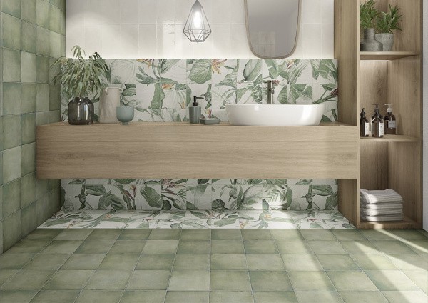 Универсальный декор из керамогранита Mainzu Decor Spring Leaves 20x20 см