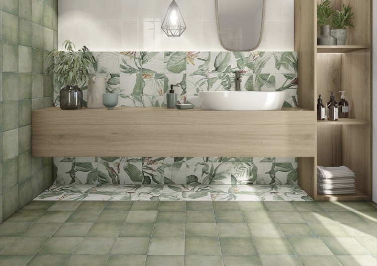 Универсальный декор из керамогранита Mainzu Decor Spring Leaves 20x20 см