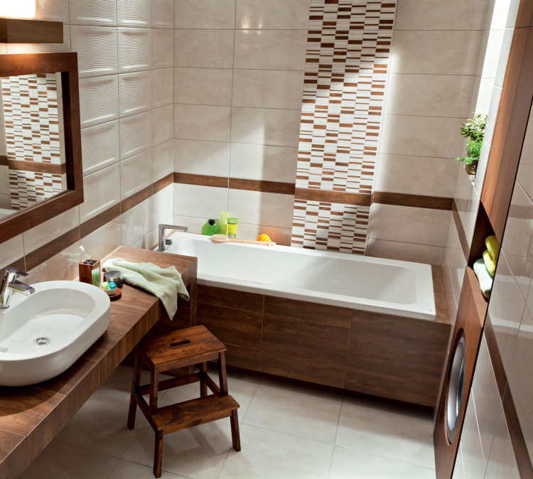 Настенная плитка Enna krem 448 x 223 mm