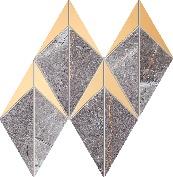 Настенная мозаика Tubadzin Brainstorm graphite 23,1x19,6 см