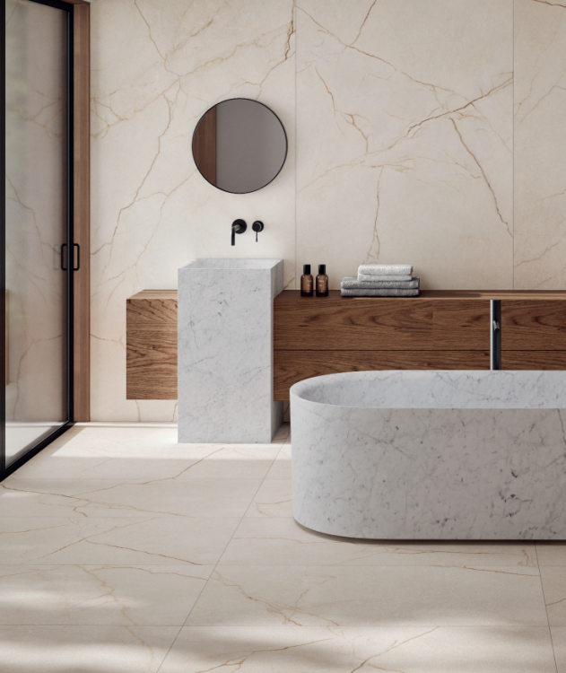 Универсальная плитка (керамогранит) Argenta Raffaello Ivory Silk 120x60 см