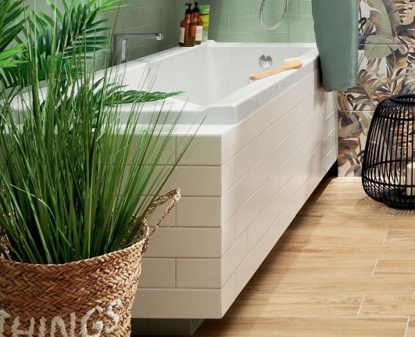 Настенная плитка Domino Selvo bar white 23,7x7,8 см