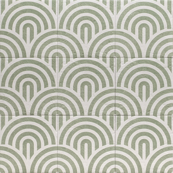 Универсальная плитка (керамогранит) Mainzu Decor Green Three 20x20 см