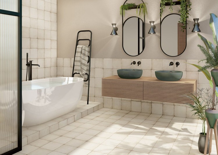 Универсальная плитка (керамогранит) Manzu Bottega Bianco 20x20 см