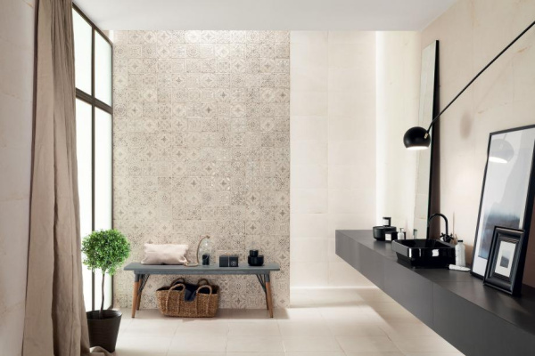 Настенный декор Tubadzin Tinta white mix 14,8x14,8 см