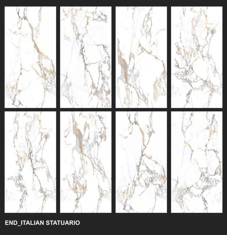 Универсальная плитка (керамогранит) Lavit Italian Statuario 120x60 см