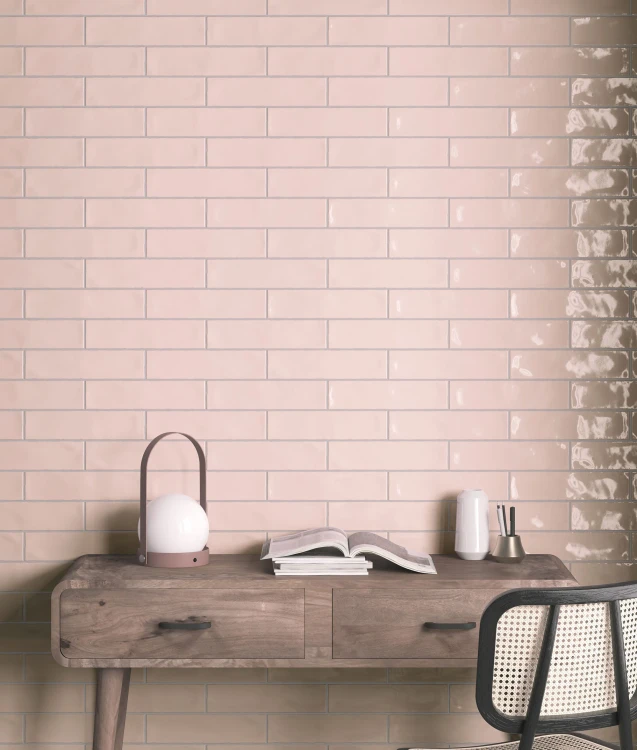 Настенная плитка Vilar Albaro Rural Pink Blush Brillo 7.5x30 см