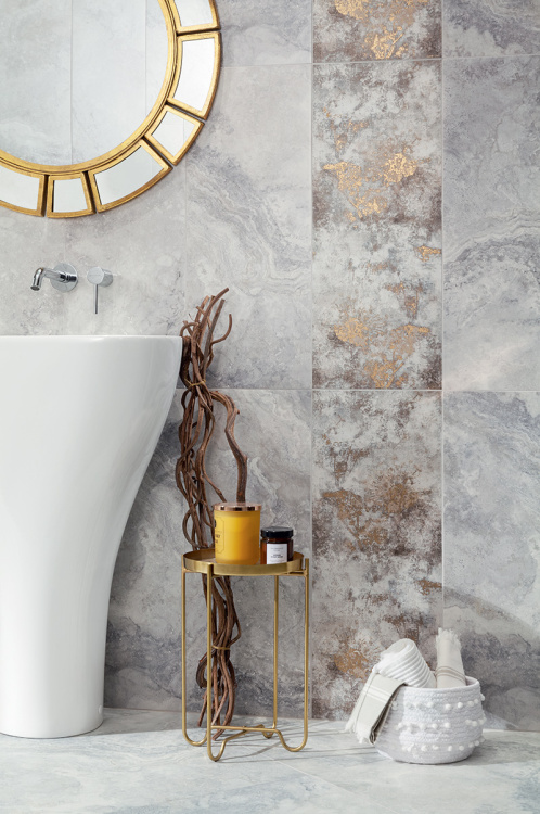 Настенная плитка Tubadzin Fadma blue 29.8x74.8 см