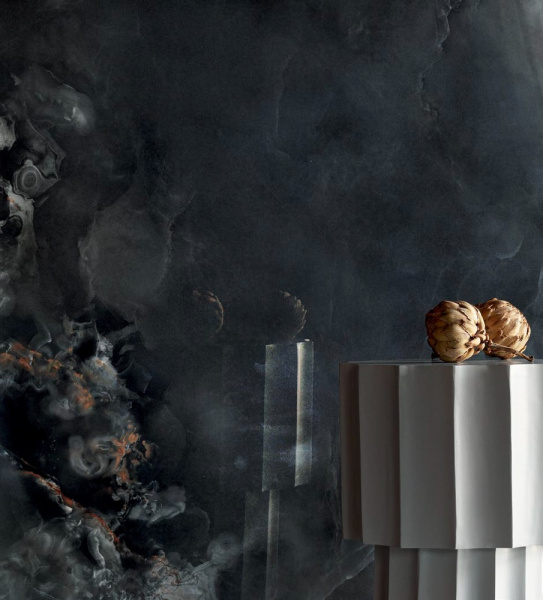 Универсальная плитка (керамогранит) Tubadzin Aquamarine black POL 119.8x119.8 см