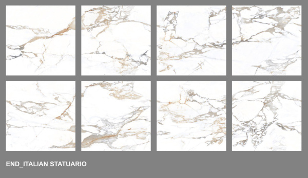 Напольная плитка (керамогранит) Lavit Italian Statuario glossy 60x60 см