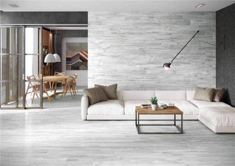 Универсальная плитка (керамогранит) Alaplana Oakland Blanco MAT 15x90 см