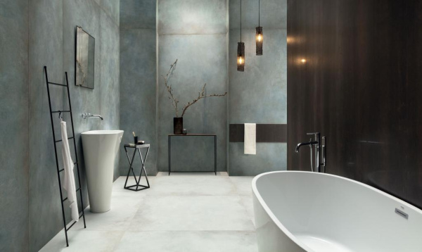 Универсальная плитка Tubadzin Patina Plate white MAT 119,8x59,8 см