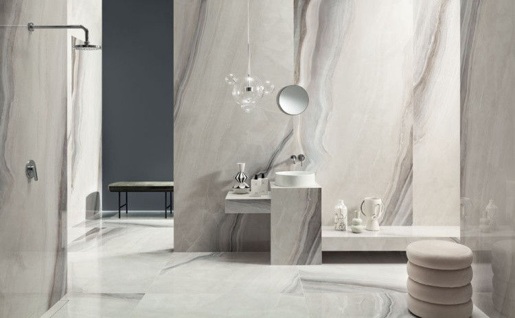 Универсальная плитка (керамогранит) Tubadzin White Opal POL 274.8x119.8 см