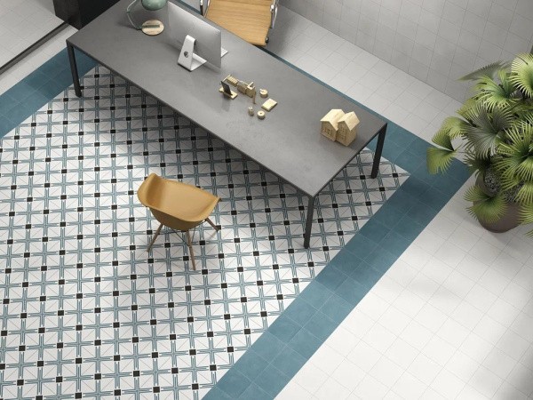 Универсальная плитка (керамогранит) Ennface Compass Denim Matt 20x20 см