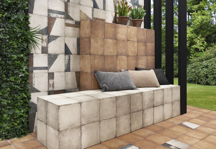 Универсальная плитка (керамогранит) Manzu Bottega Bianco 20x20 см