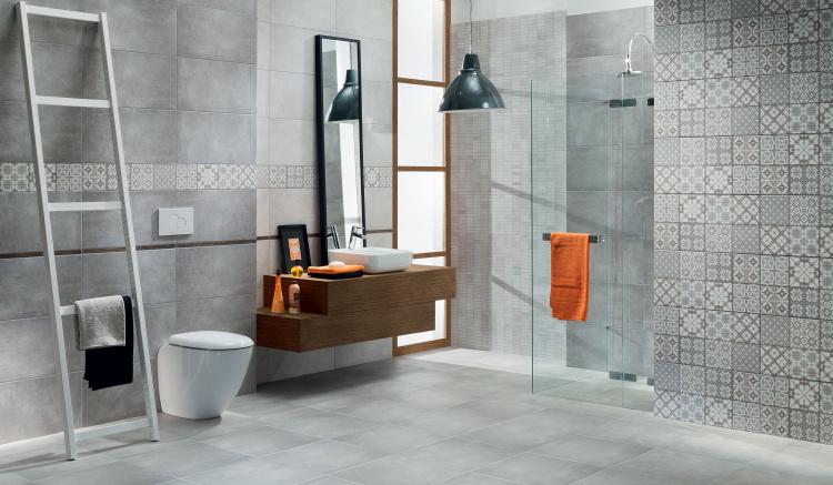 Напольная плитка Duo szara 450 x 450 mm