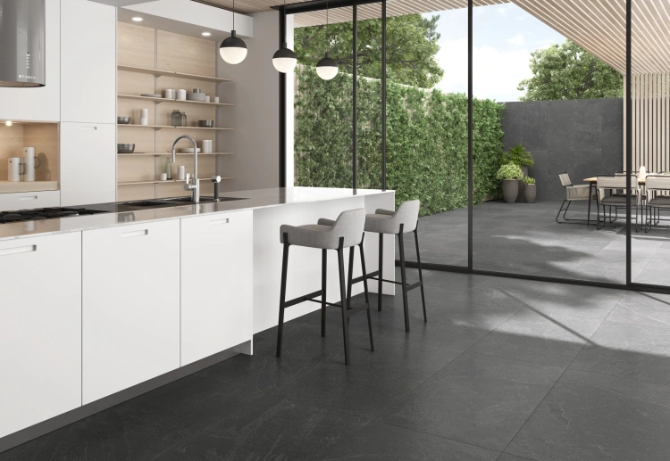 Универсальная плитка (керамогранит) Azuvi Slate Anthracite 120x60 см