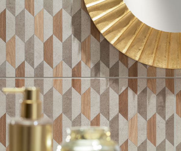 Настенный декор Domino Dover graphite geo 60.8x30.8 см