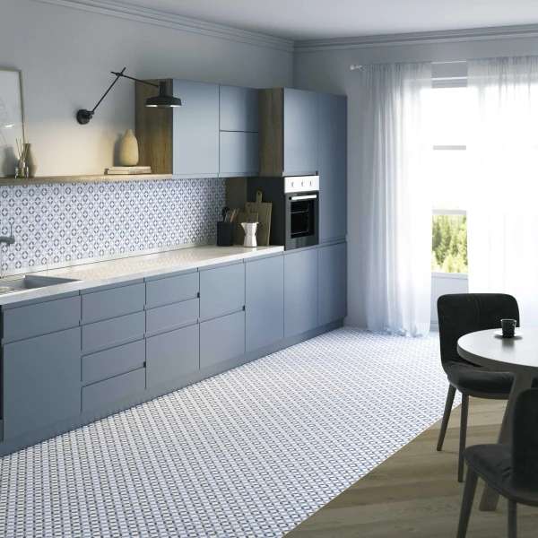 Универсальная плитка (керамогранит) Realonda Orly Blue 44x44 см