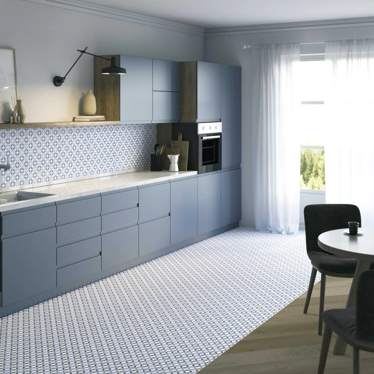 Универсальная плитка (керамогранит) Realonda Orly Blue 44x44 см