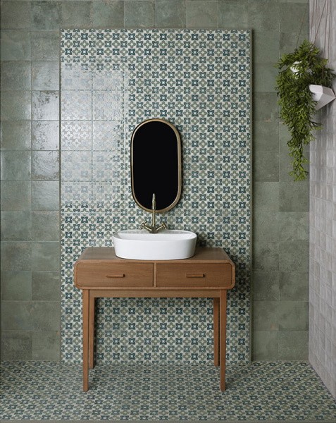 Универсальная плитка (керамогранит) Mainzu Meraki Decor Soul Green 20x20 см