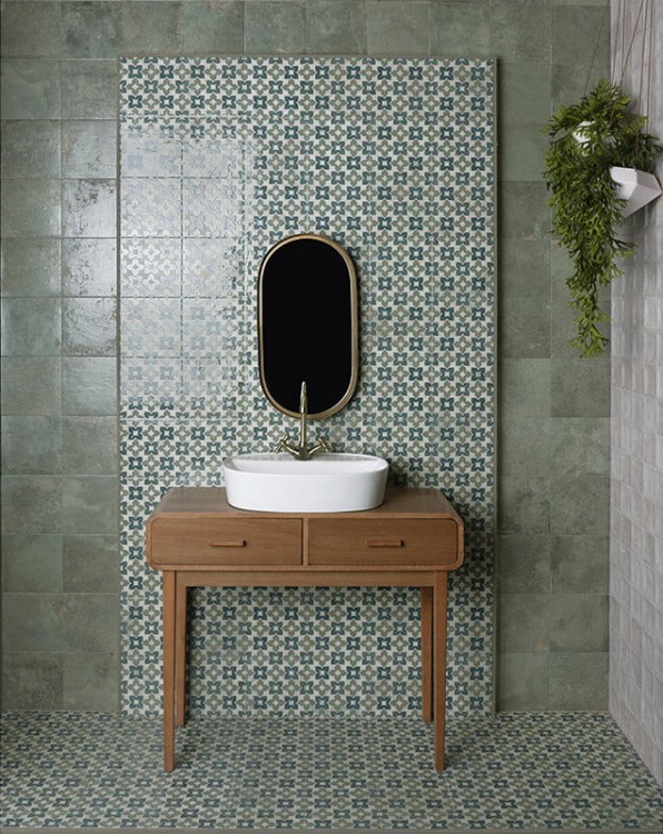 Универсальная плитка (керамогранит) Mainzu Meraki Decor Soul Green 20x20 см