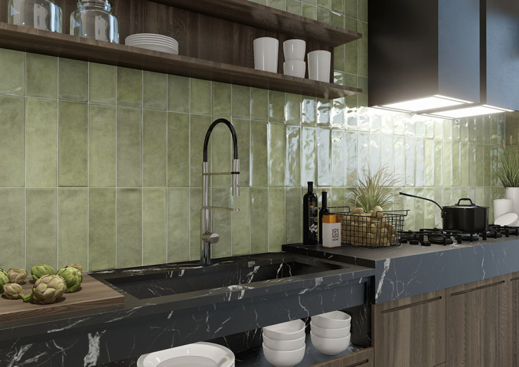 Настенная плитка Mainzu Cinque Terre Emerald 10x30 см