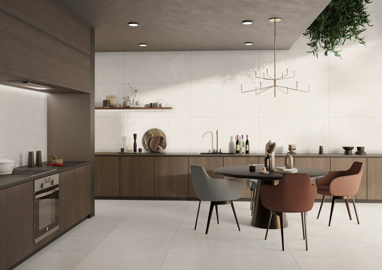 Универсальная плитка (керамогранит) Seron Riccardi Ivory 120x60 см