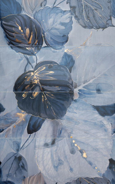 Настенный декор 4-х элементовый Tubadzin Blue Stone 4x74.8x29.8 (74.8x119.8) см