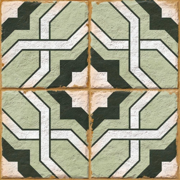 Универсальная плита (керамогранит) Ennface Morocco Green Matt 20x20 см