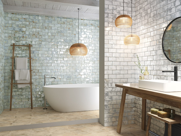 Настенная плитка Mainzu Biarritz Blu 7.5x15 см