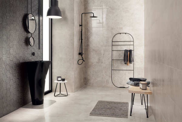 Напольная плитка (керамогранит) Terraform Grey Stain geo LAP 59,8x59,8 см