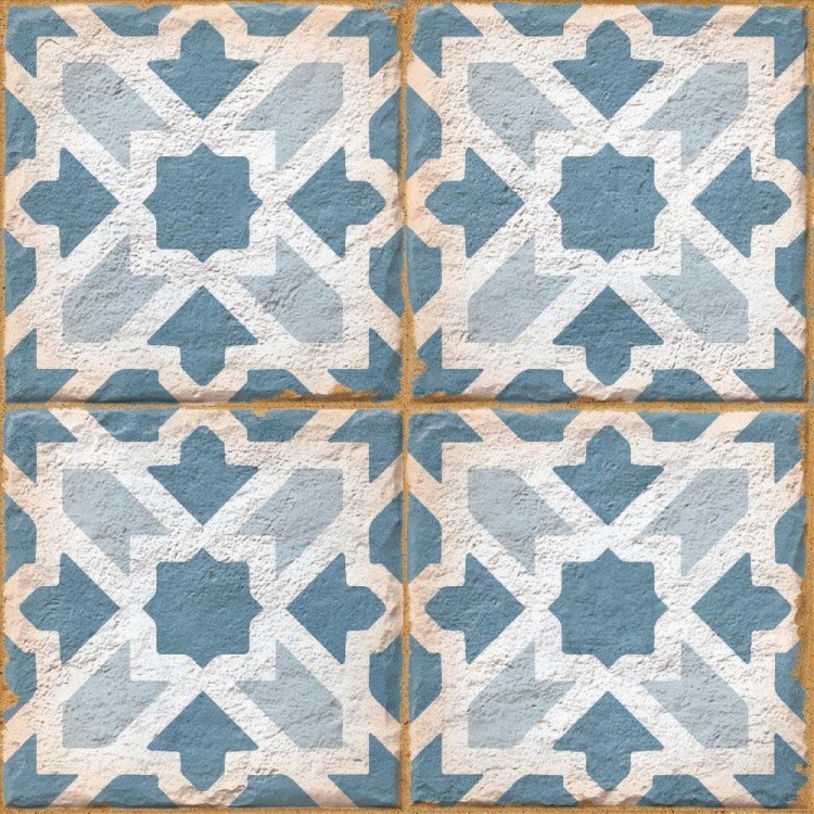Универсальная плита (керамогранит) Ennface Morocco Azure Matt 20x20 см