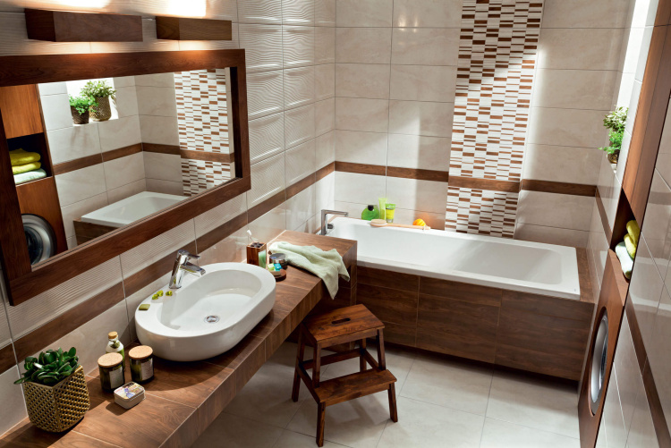 Настенная плитка Enna krem 448 x 223 mm